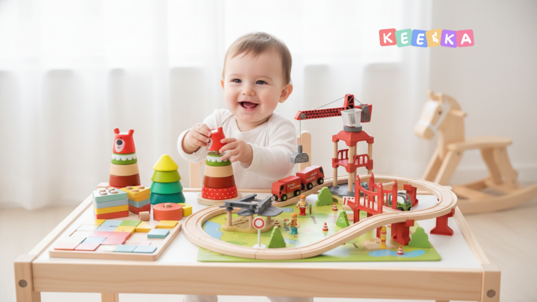 Montessori-inspired toys for cognitive development in toddlers India