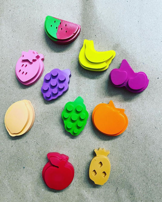 Fruit Crayon set of 8 - Kee&Ka