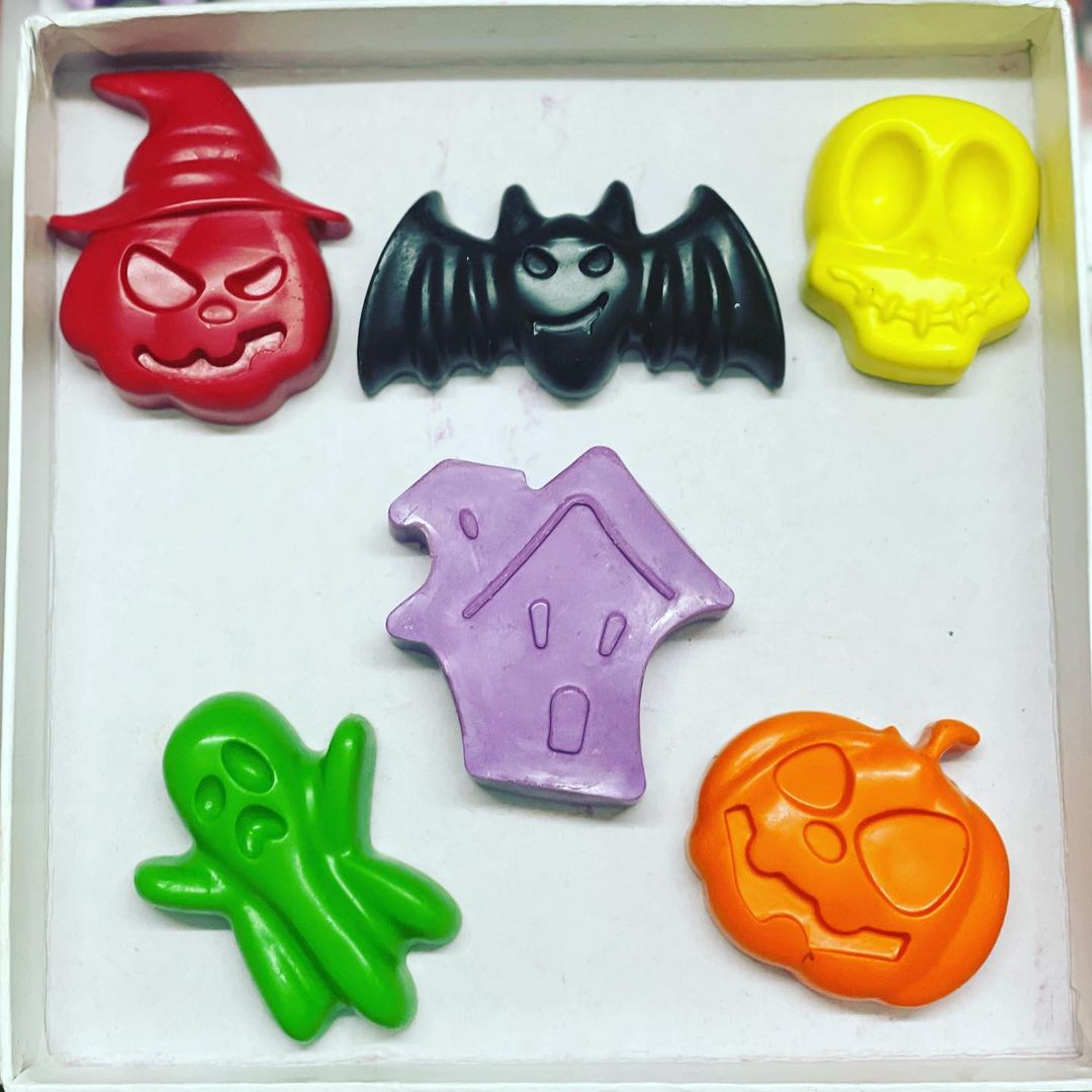 Jumbo Halloween Crayon set of 6 - Kee&Ka