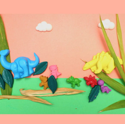Jumbo Dinosaur Crayons set of 5 - Kee&Ka