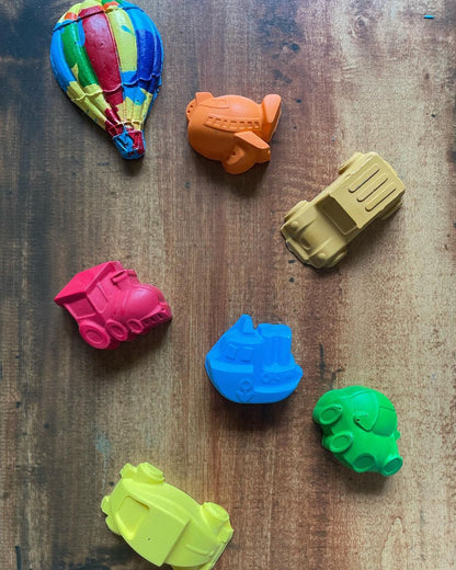 Mini Vehicle Crayon - set of 8 - Kee&Ka