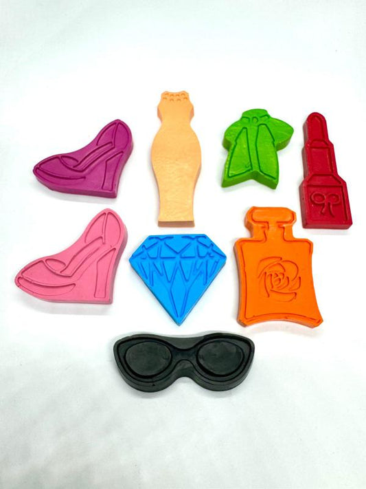Barbie Theme Crayon Set of 8 - Kee&Ka