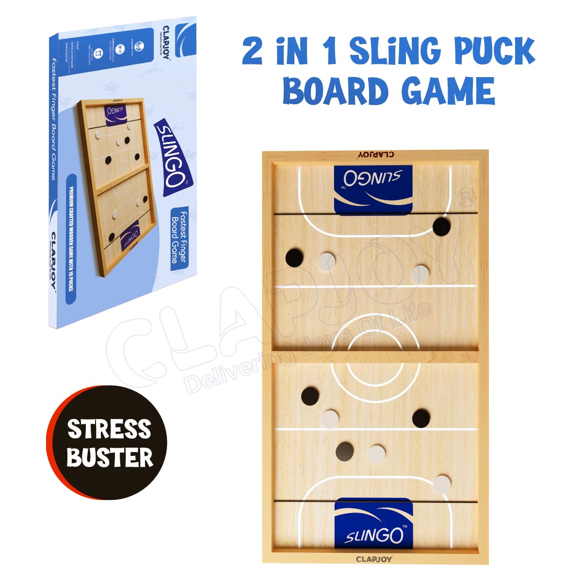 Clapjoy Slingo Fastest Finger First Board Game for Kids & Adults - Kee&Ka
