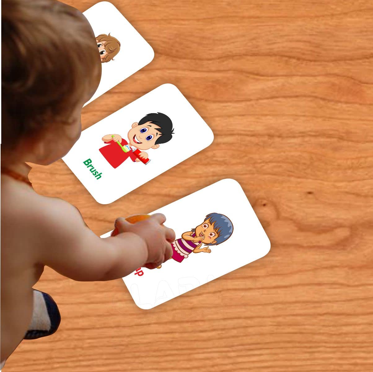 Clapjoy Double Sided Flash Cards for Kids (3-Community Helper, Action & 5in1) - Kee&Ka