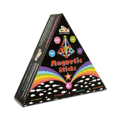 32 Pieces Magnetic Stick Blocks - Connect , Create , Learn and Play - Kee&Ka