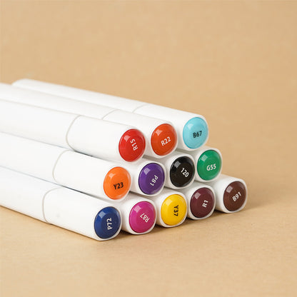 Set of 12 Touch Cool Dual Side Markers - Kee&Ka
