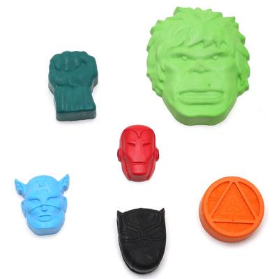 Super Hero Crayons set of 6 - Kee&Ka