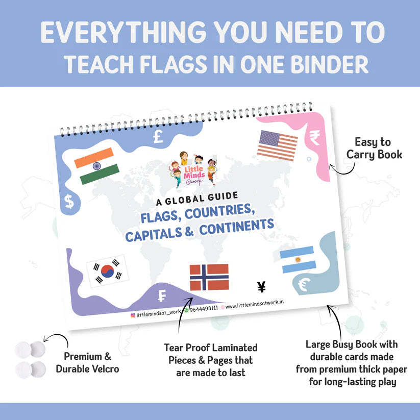 Flags, Countries, Capitals, and Continents ( Above 4 years ) - Kee&Ka