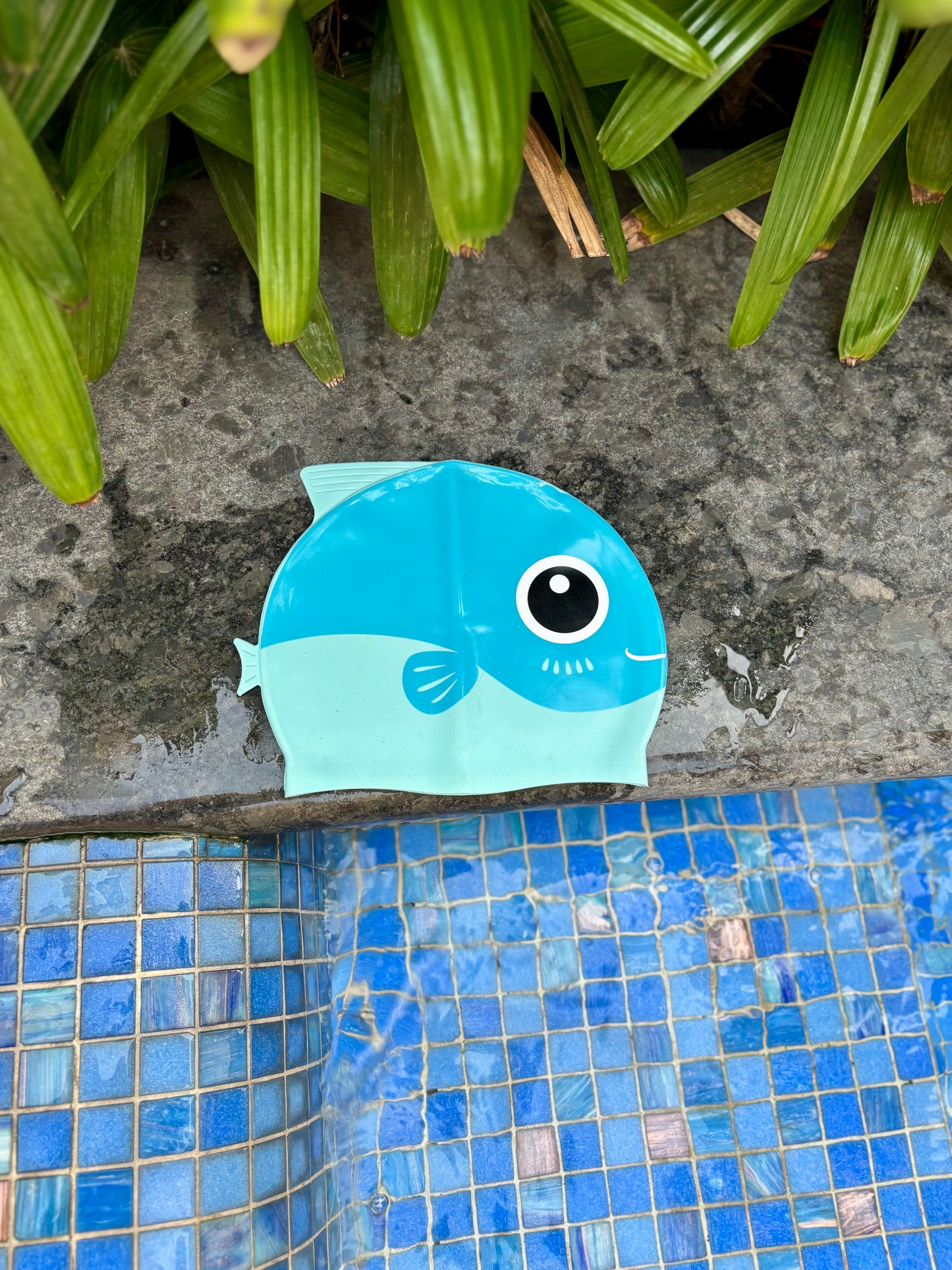 Crocodile Goggle+Blue Fish Cap+Aqua Tube Combo - Kee&Ka