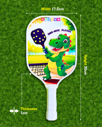 Pickleball Family Fun Set (1 Kids Paddle + 1 Adult Paddle + 2 Balls)