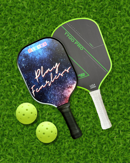 Pickleball Family Fun Set (1 Kids Paddle + 1 Adult Paddle + 2 Balls)