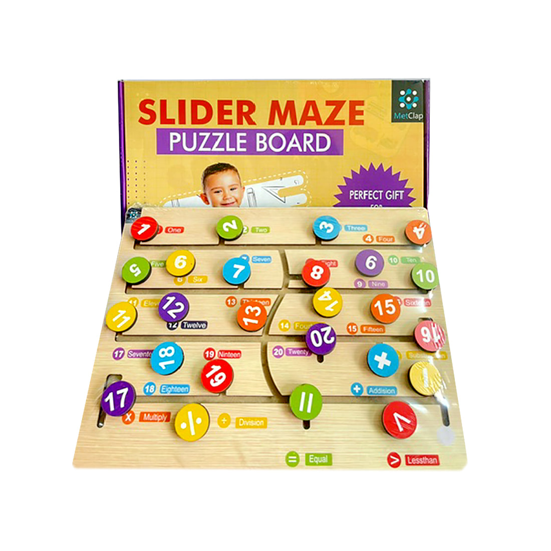 Metclap Slider Maze Number - Kee&Ka