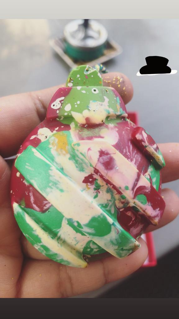 Jumbo Christmas Trees Ornament Crayon set of 6 - Kee&Ka