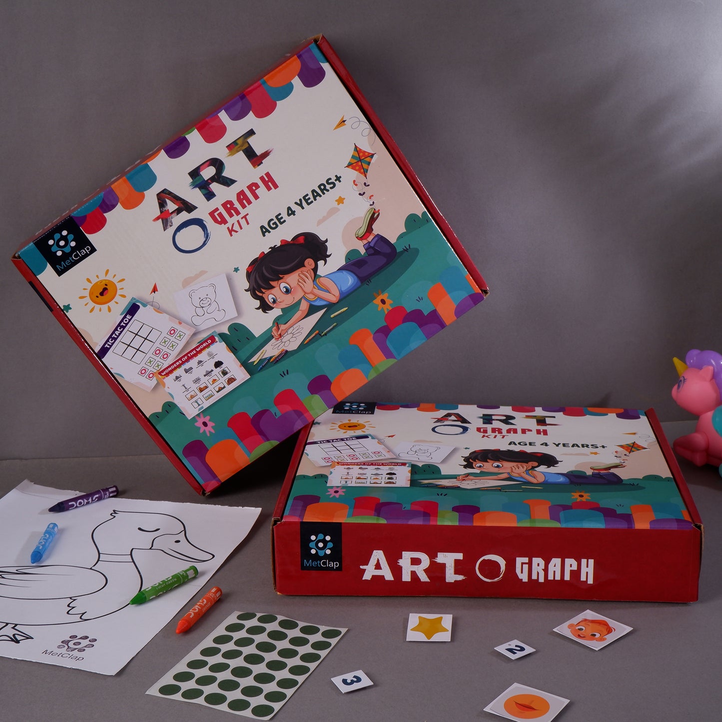 Metclap Art O Graph- Arts and Crafts for Kids Painting Activity for Preschool Kids - Kee&Ka