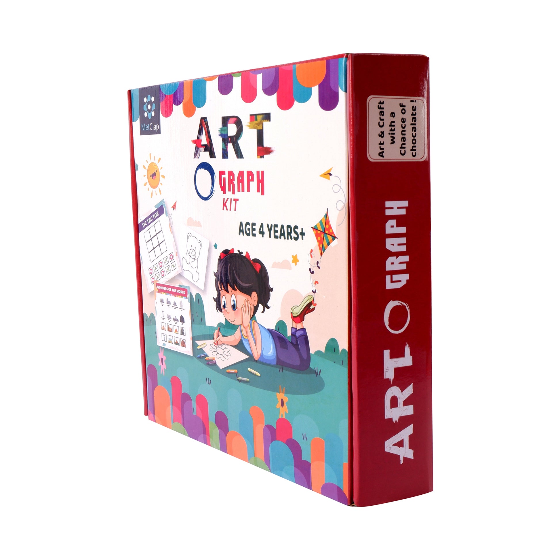 Metclap Art O Graph- Arts and Crafts for Kids Painting Activity for Preschool Kids - Kee&Ka