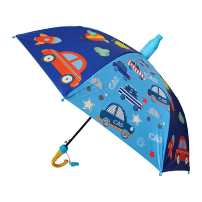 Car Print Umbrella + Blue Planet Raincoat - Kee&Ka