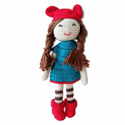 Clapjoy Soft Hand Knitted Cotton Thread Doll for kids - Kee&Ka