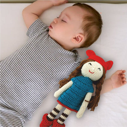 Clapjoy Soft Hand Knitted Cotton Thread Doll for kids - Kee&Ka
