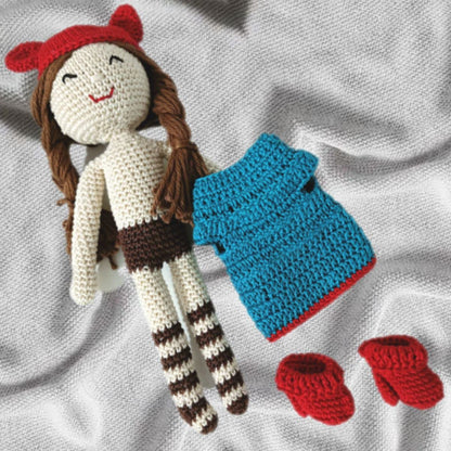 Clapjoy Soft Hand Knitted Cotton Thread Doll for kids - Kee&Ka