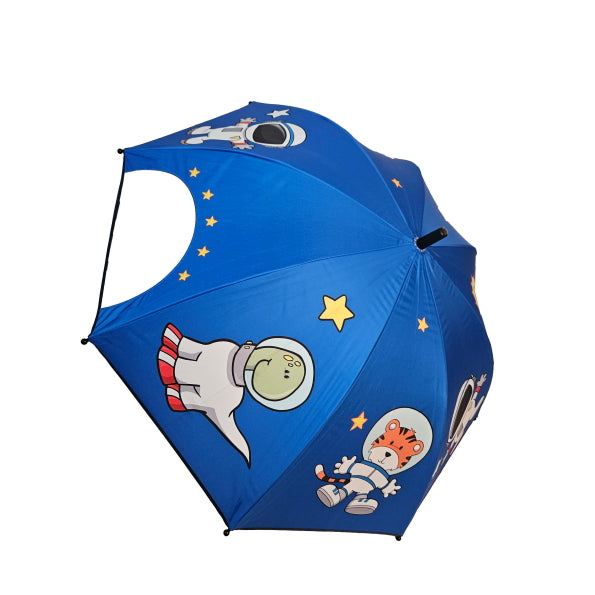 Transparent Window Space + Blue Fish Raincoat - Kee&Ka