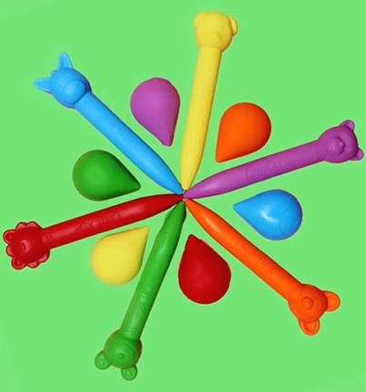 Animal Stick Crayons - Marbled Set - Kee&Ka