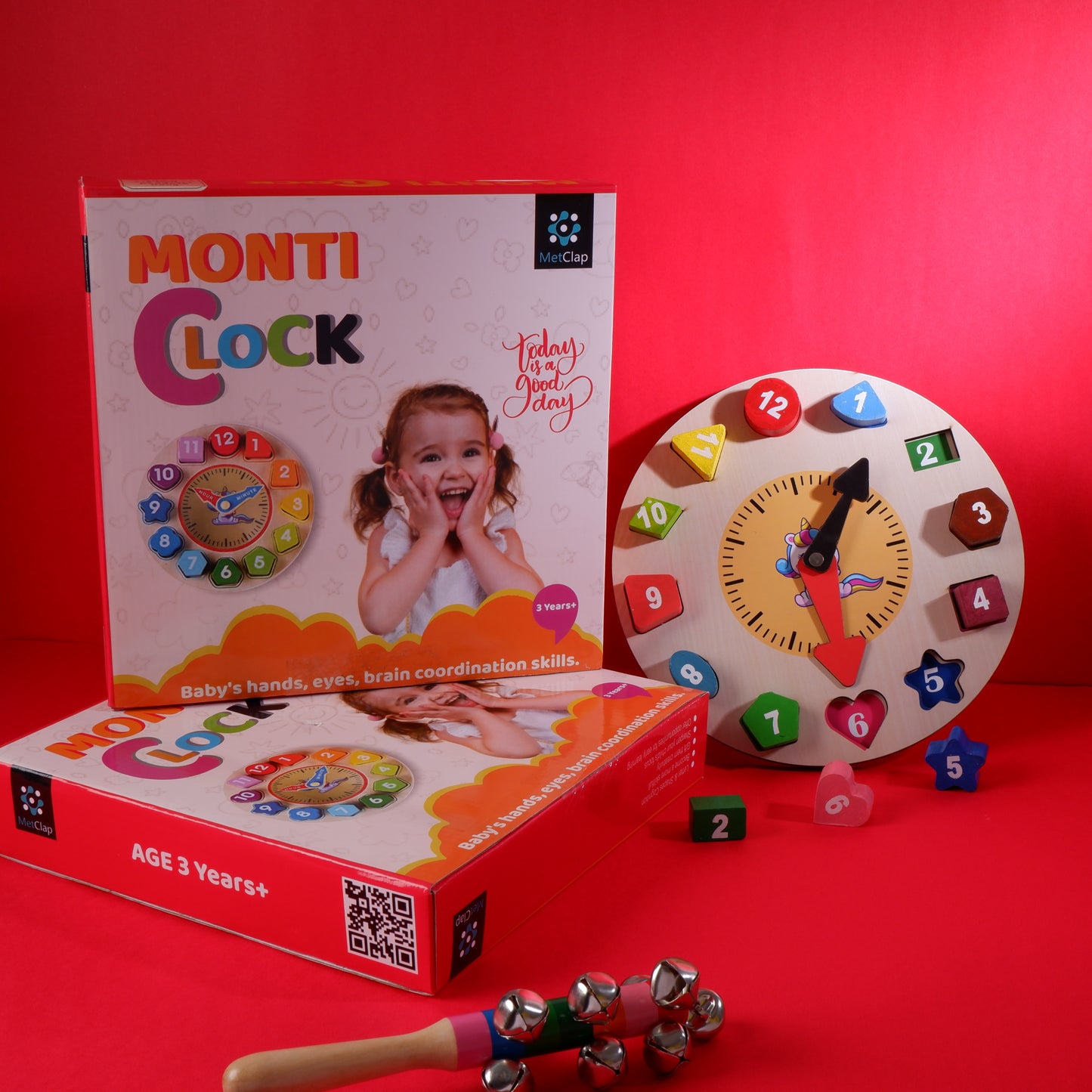 Metclap Monti Clock - 12 Different Shapes - Kee&Ka
