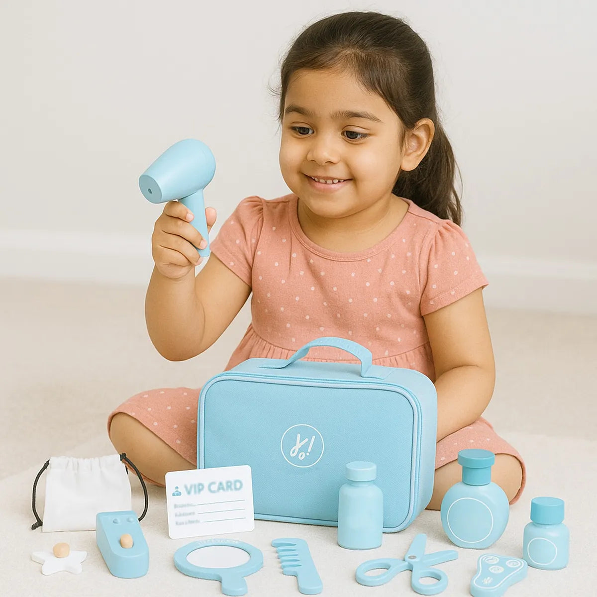 Blue Hairdresser Set - Kee&Ka