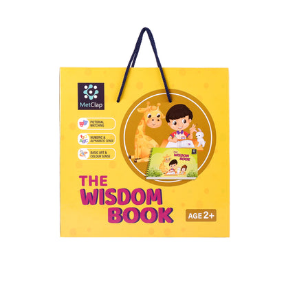 MetClap Wisdom Book Learning Velcro Book Help Kids Learn Via 30 Activities - (1 to 3 Years) Montessori Busy Book for Preschool - Kee&Ka