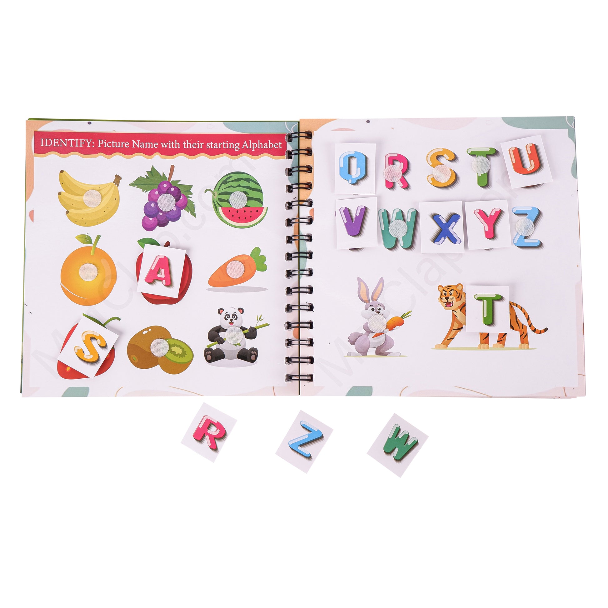 MetClap Wisdom Book Learning Velcro Book Help Kids Learn Via 30 Activities - (1 to 3 Years) Montessori Busy Book for Preschool - Kee&Ka